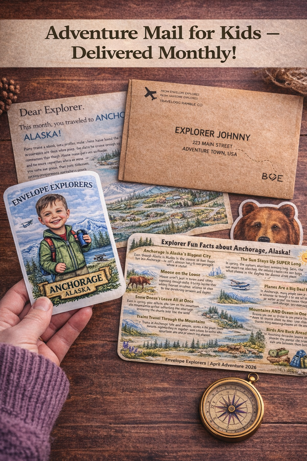 Envelope Explorers™ – Personalized Monthly Adventure Mail
